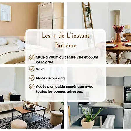 Appartement L'instant Boheme - Parking - Proche Gare & Wifi *